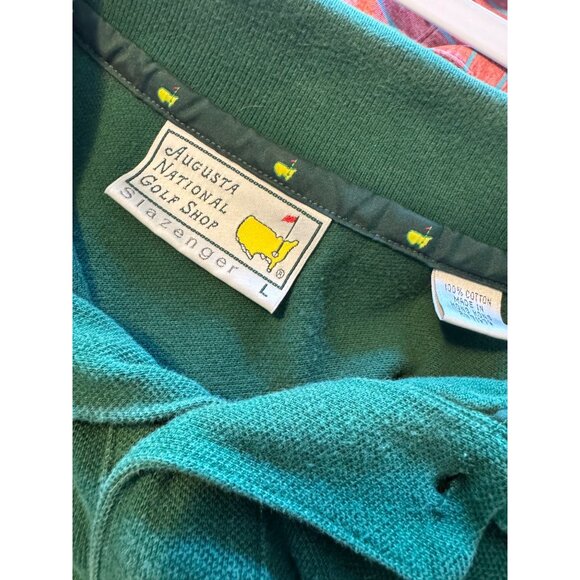 Augusta National Golf Shop Size Large Slazenger Green Masters Polo - Picture 4 of 7